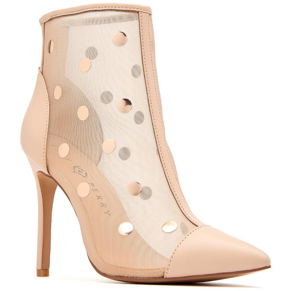 Katy Perry Mesh Cap-Toe Ankle Boots Size 9.5
